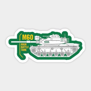 Main Battle Tank M60 Sticker